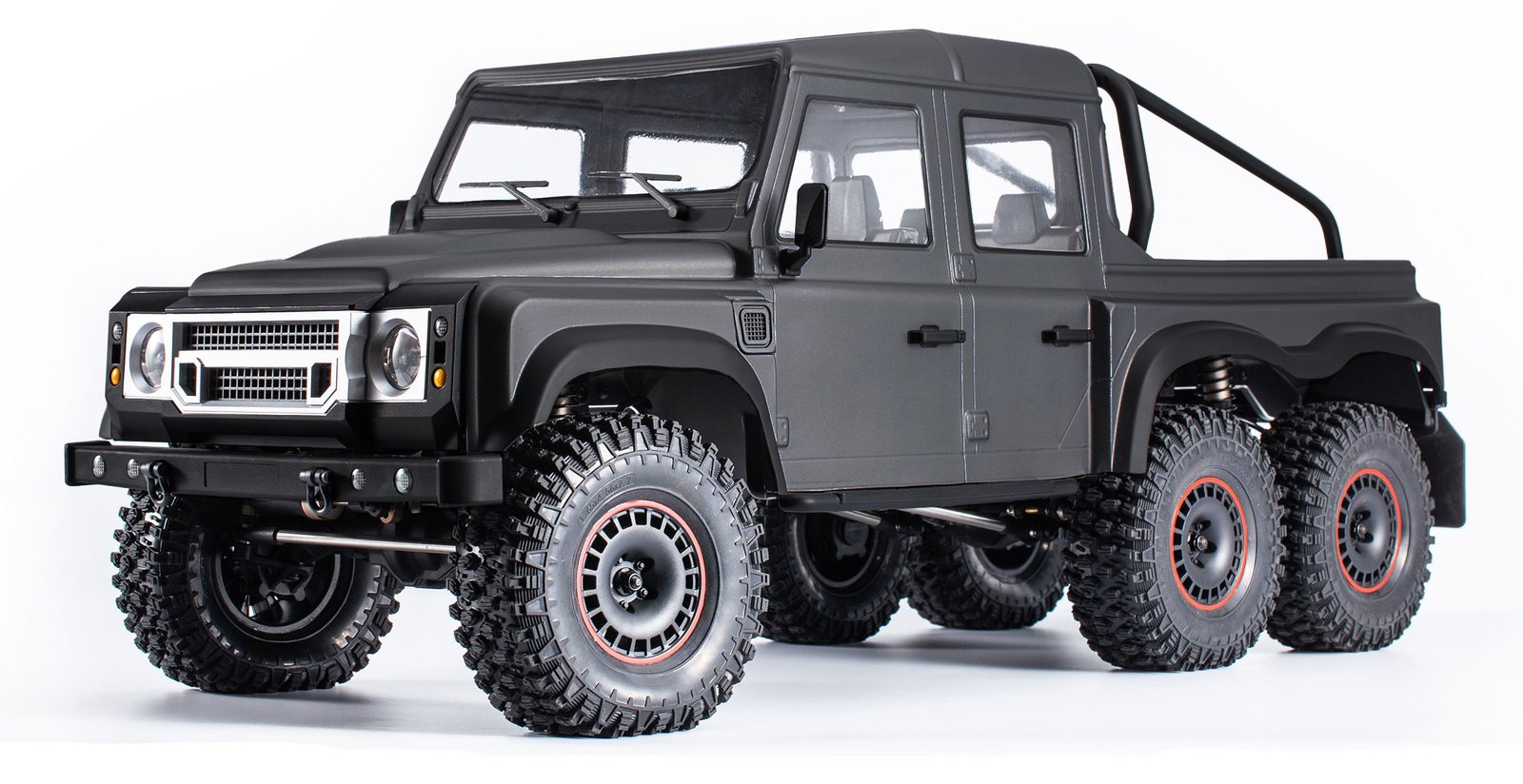Amewi RC Auto AMXRock RCX10.3P Crawler 6x6 Pickup grau/14+