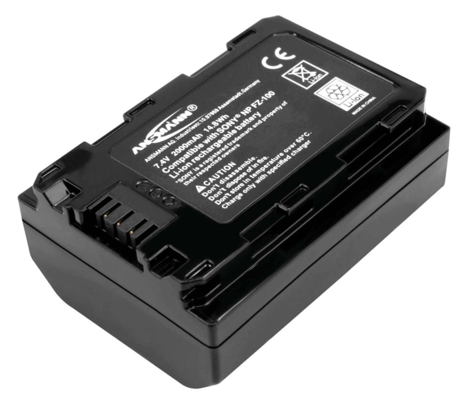 Ansmann 1400-0079 - Sony - 2000 mAh - 7,4 V - Lithium Polymer (LiPo)