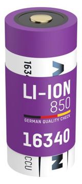 Ansmann 16340 Li-Ion Akku 850mAh 3.6V Standard-Version 1300-0017 - Akku - CR 123A/CR 17345 von LumaTech