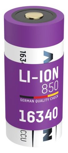 Ansmann 16340 Li-Ion Akku 850mAh 3.6V Standard-Version 1300-0017 - Akku - CR 123A/CR 17345