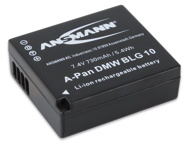 Ansmann A-Pan - Batterie - Li-Ion - 730 mAh - für Panasonic Lumix DC-TZ93, TZ95, TZ96, ZS200, DMC-TZ82, LX100, ZS80