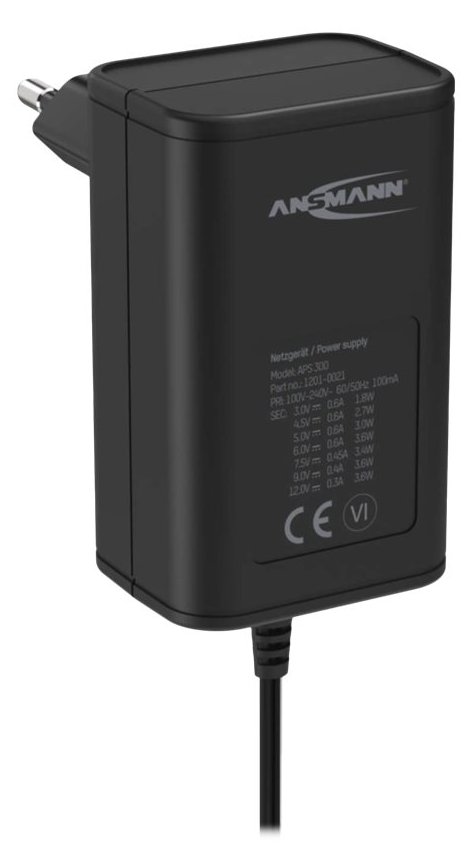 Ansmann APS 300 - Netzteil - 3.6 Watt - 0.6 A (power DC jack)