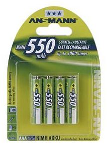 Ansmann Batterie 4 x AAA - NiMH - (wiederaufladbar) von LumaTech