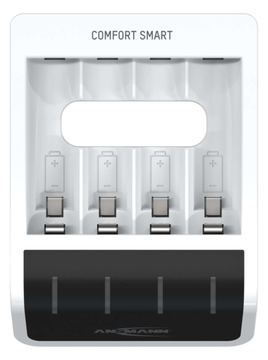 Ansmann Comfort Smart - 1,5 Std. USB-Batterieladegerät - (für 4xAA/AAA) von LumaTech