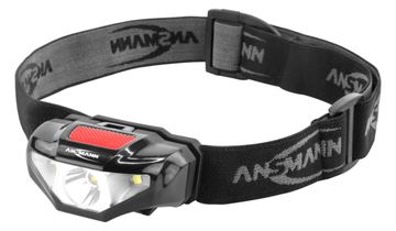 Ansmann HD70B - Stirnband-Taschenlampe - Schwarz - Acrylnitril-Butadien-Styrol (ABS) - Kunststoff - IP44 - LED von LumaTech