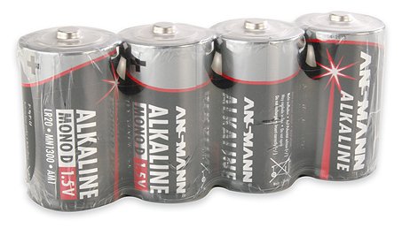 Ansmann Mono D - Batterie 4 x LR20 - Alkalisch