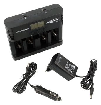 Ansmann Powerline 5 Pro - Batterieladegerät - (für 4xAA/AAA/C/D, 1x9V) von LumaTech