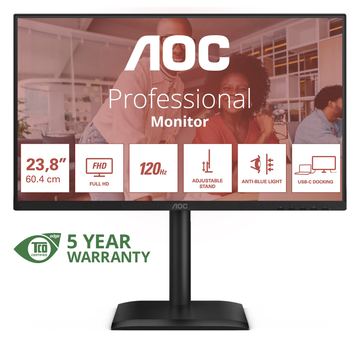 AOC 24E4CV - LED-Monitor - 61 cm (24) (23.8 sichtbar) - 1920 x 1080 Full HD (1080p) von LumaTech