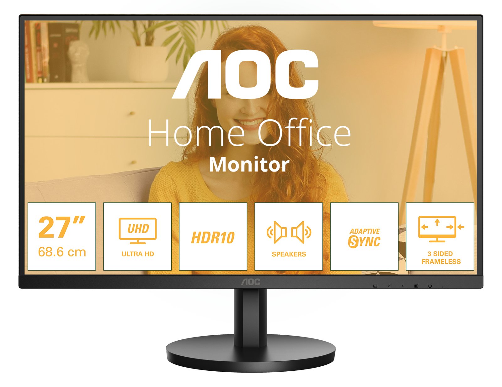 AOC U27B3A - LED-Monitor - 68.6 cm (27) - 3840 x 2160 4K UHD (2160p)