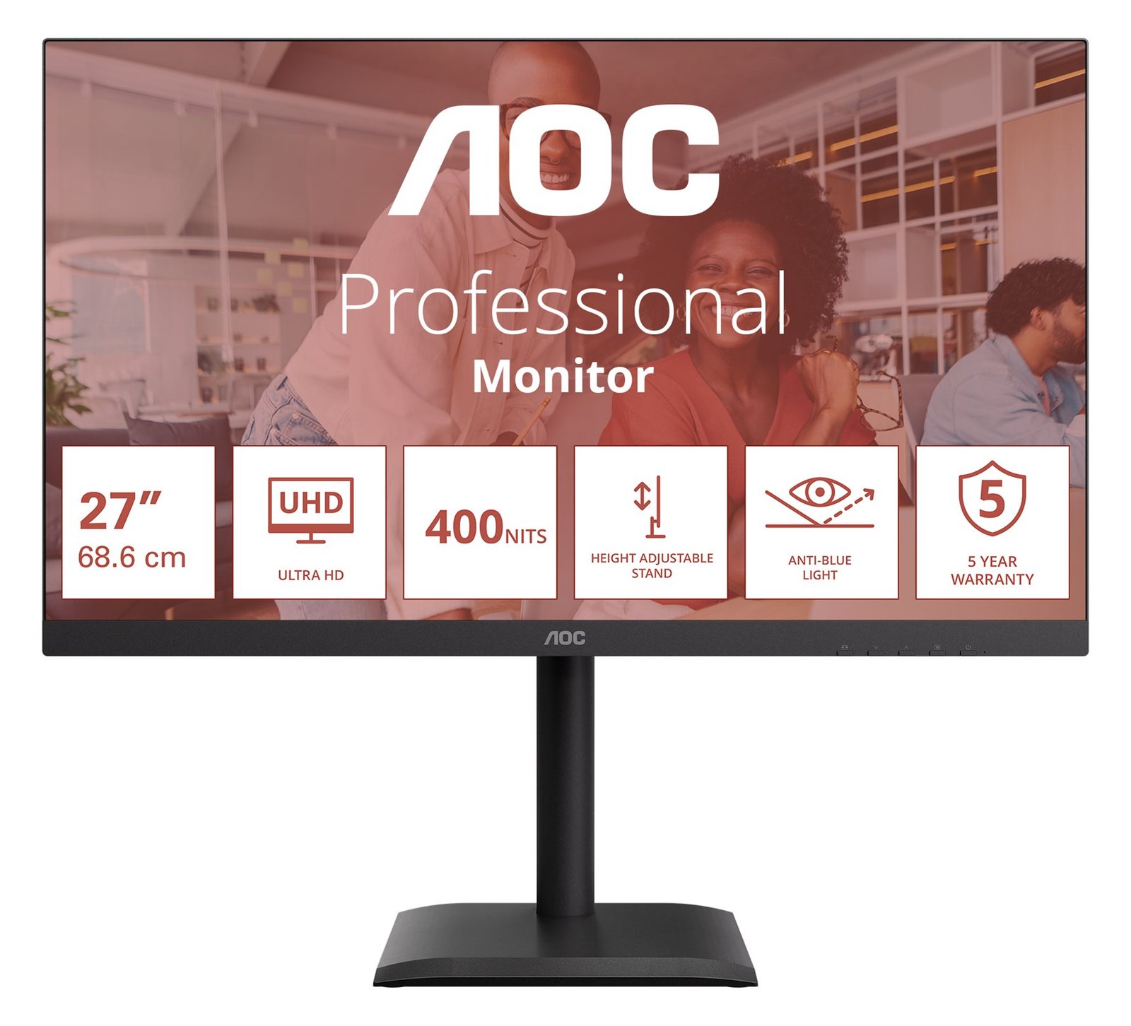 AOC U27E4CV - E4 Series - LED-Monitor - 68.6 cm (27)