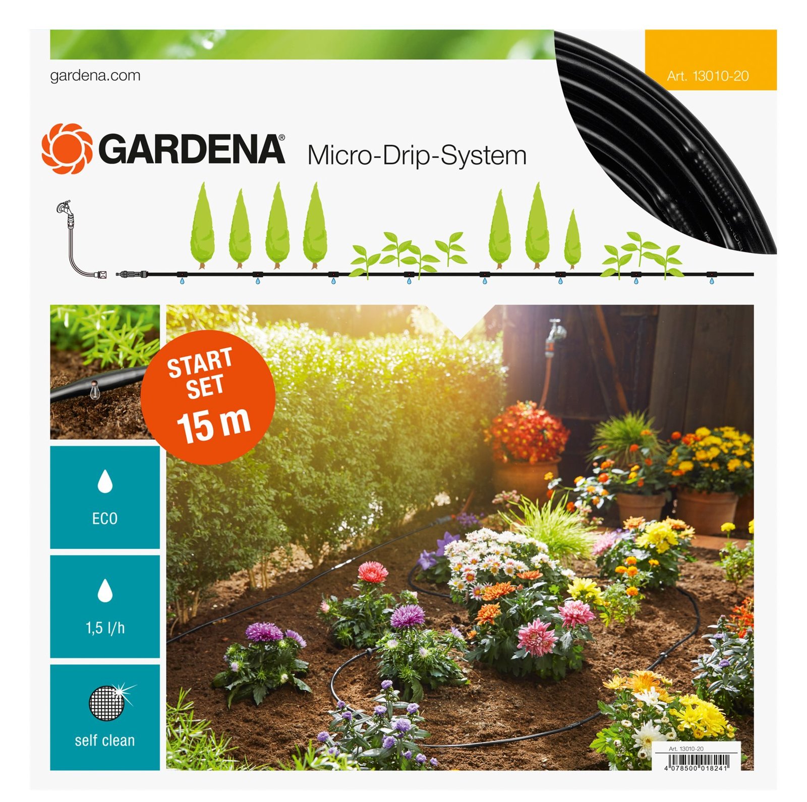 Gardena Micro-Drip-System Planted Rows S - Tropfbewässerungsleitung