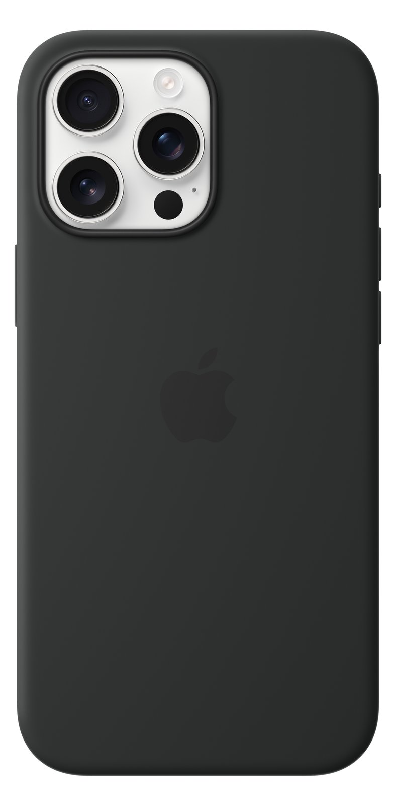 Apple iPhone 16 Pro Max Silikon Case mit MagSafe - Schwarz