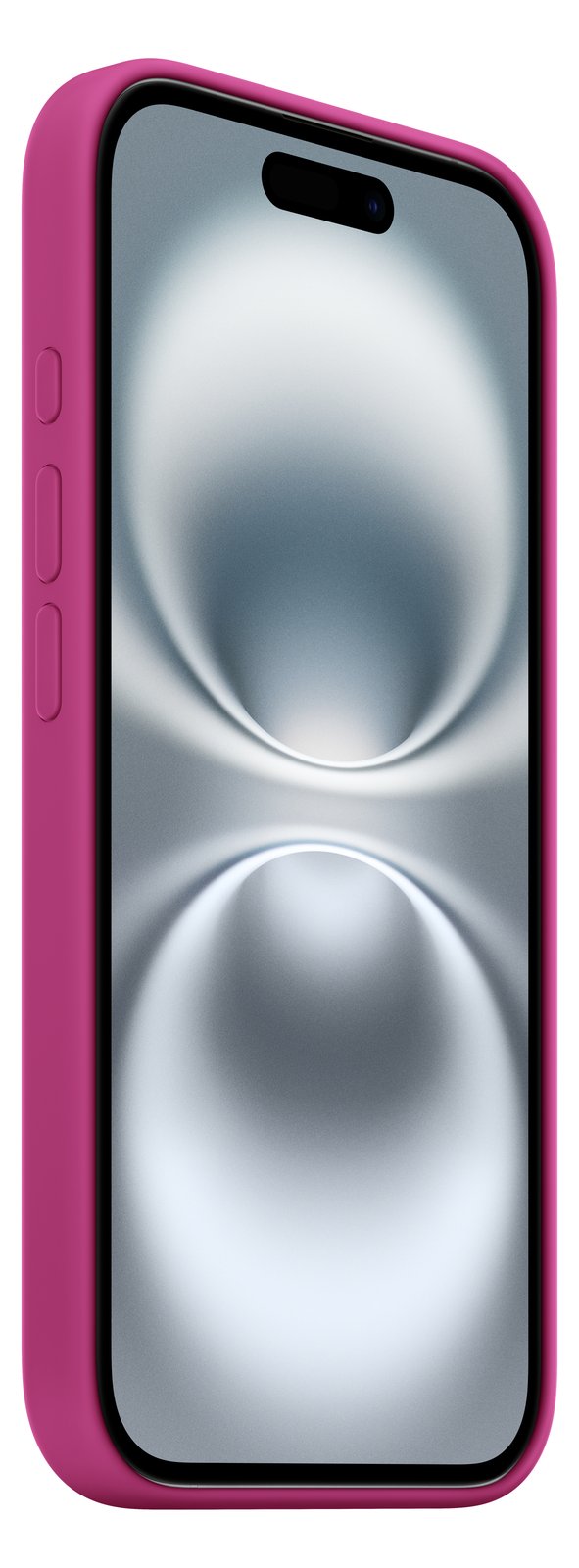 Apple iPhone 16 Silikon Case mit MagSafe - Magentafarben