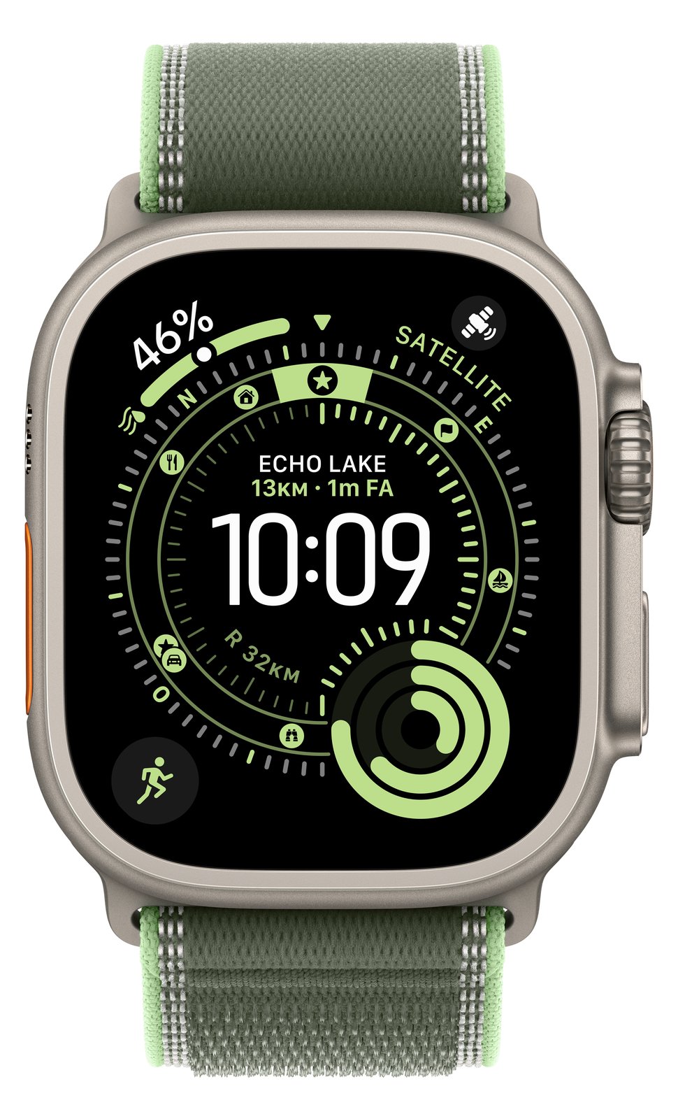 Apple Loop für Smartwatch - 49 mm, natürliche Titan-Oberfläche