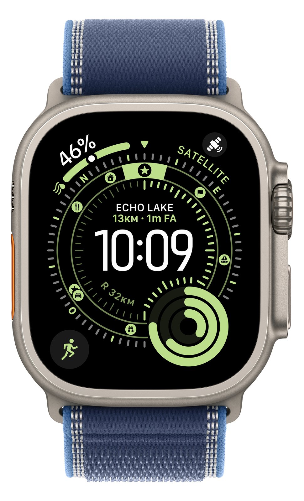 Apple Loop für Smartwatch - 49 mm, schwarze Titanfassung