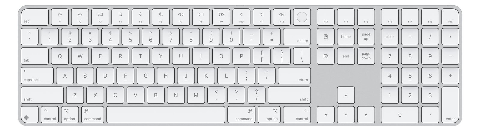 Apple Magic Keyboard with Touch ID and Numeric Keypad - TL: US, QWERTY