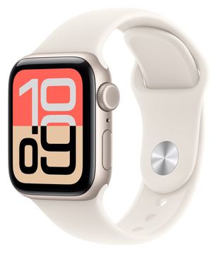 Apple Watch SE 3 (GPS + Cellular) - 40 mm - Starlight Aluminium von LumaTech