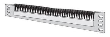 APRA apraNET - Kabelführungsplatte für Schaltschrank - Hellgrau, RAL 7035 - 1U - 48.3 cm (19) von LumaTech