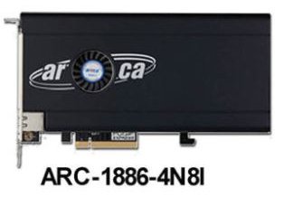 Areca Raid Controller ARC-1886-4N8I 4x M.2 und 8-Port Tri Mode 1x SFF 8654 PCIe 4.0 - Raid-Controller - Serial ATA