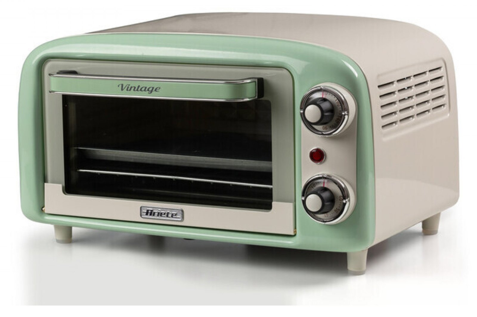 Ariete Mini-Backofen Vintage Green weiss/hellgruen 10 Liter