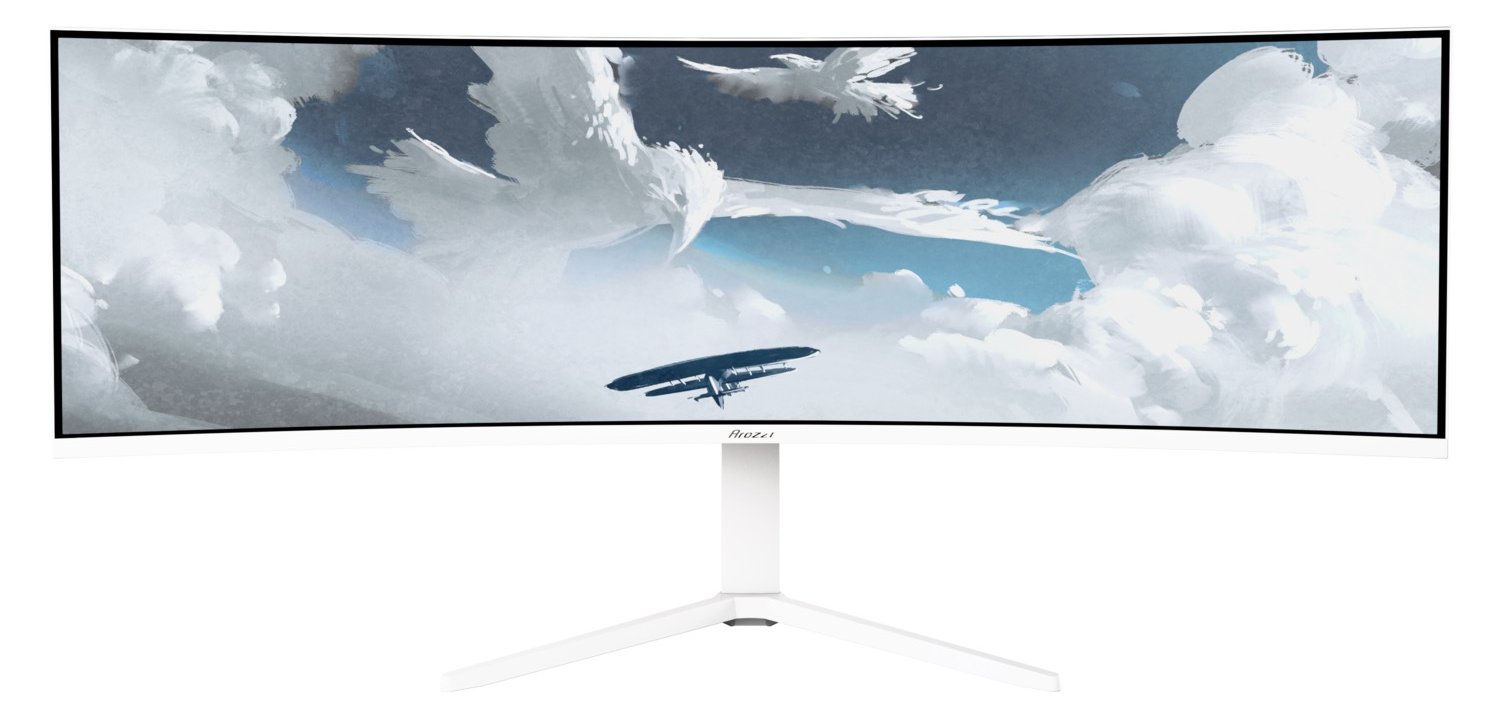 Arozzi TFT Nova curved weiß - Flachbildschirm (TFT/LCD) - 124,5 cm (49)