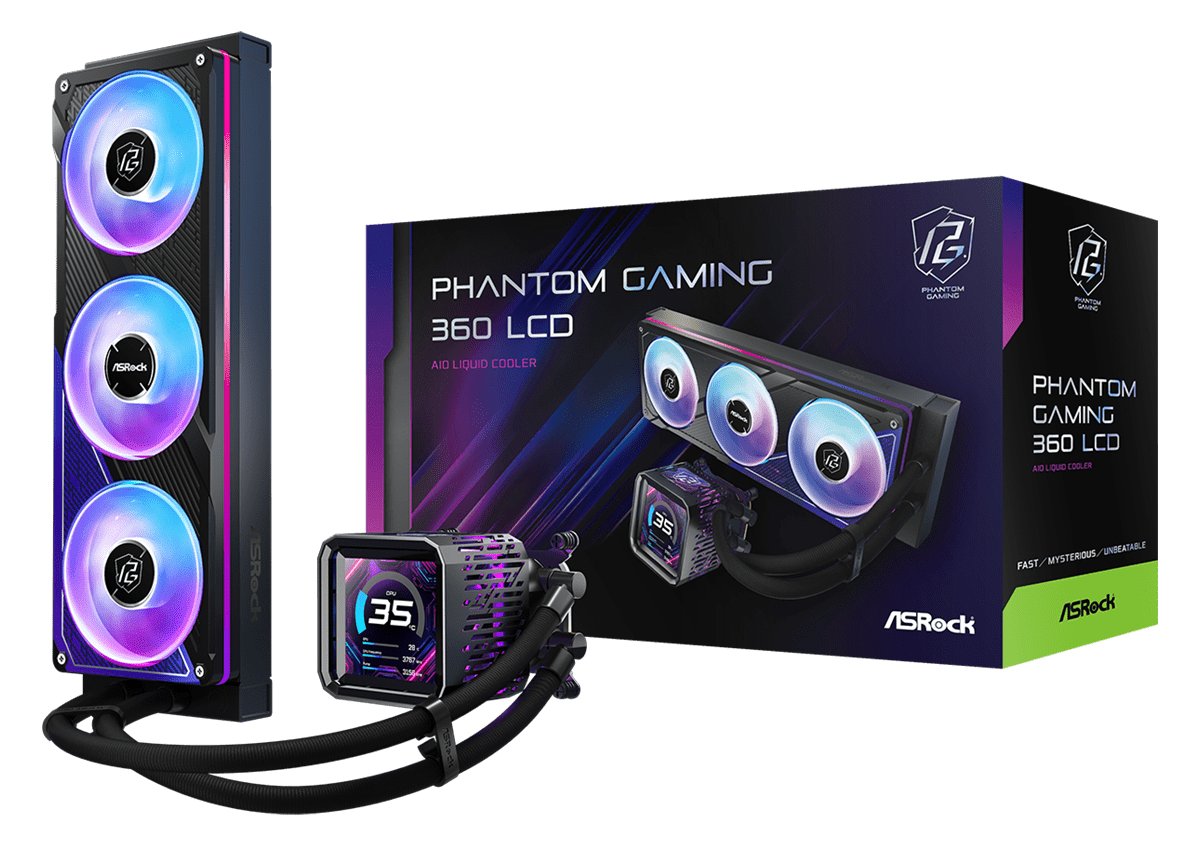 ASRock CPC Phantom Gaming 360 LCD Black