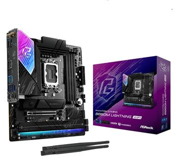 ASRock Phantom Gaming B860M LIGHTNING WIFI - Motherboard - micro ATX - LGA1851-Sockel - Onboard-Grafik(CPU erforderlich) von LumaTech