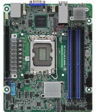 ASRock Rack W680D4ID-2T/G5/X550 - Motherboard - Deep Mini-IT - LGA1700-Sockel - W680 Chipsatz von LumaTech