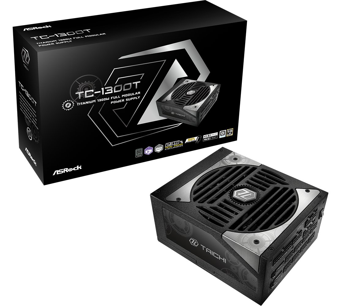 ASRock Taichi Series TC-1300T ATX 80+ Titanium black - PC-/Server Netzteil - ATX