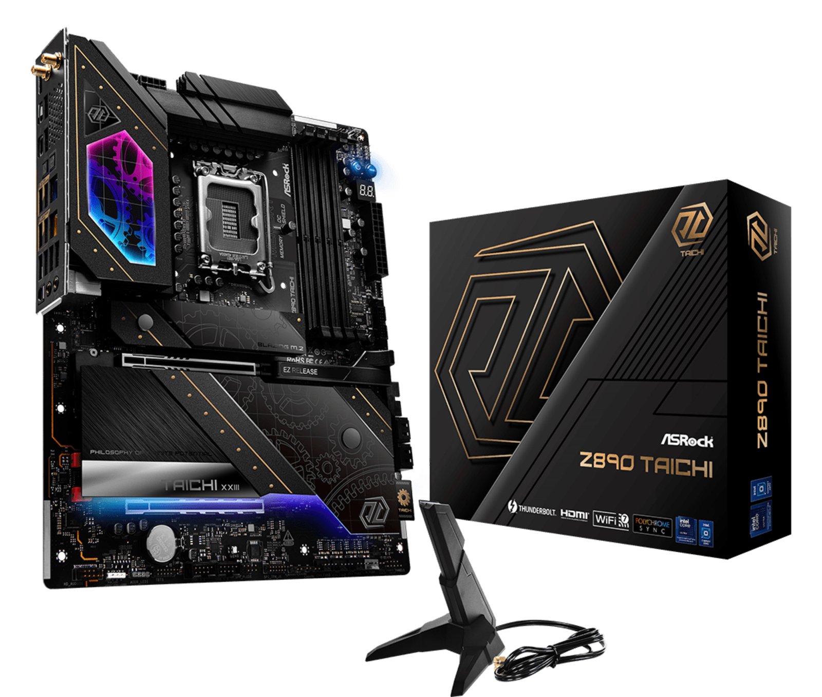 ASRock Z890 TAICHI - Motherboard - ATX - LGA1851-Sockel - Z890 Chipsatz - USB4, USB-C 3.2 Gen 2x2, USB 3.2 Gen 2