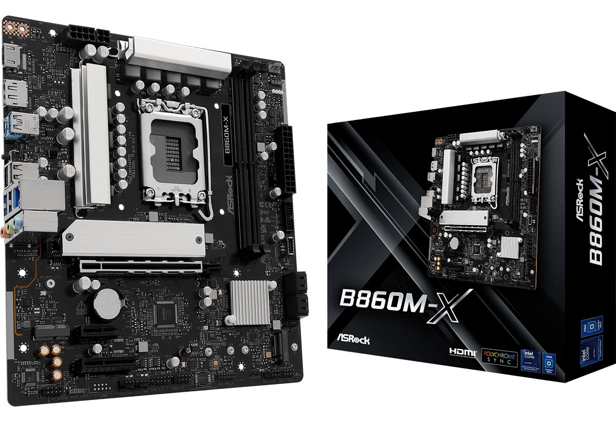 ASRock B860M-X - Motherboard - micro ATX - LGA1851-Sockel - B860 Chipsatz