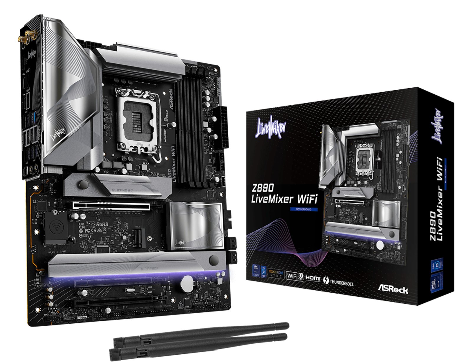 ASRock Z890 LiveMixer WiFi - Motherboard - ATX - LGA1851-Sockel - Z890 Chipsatz