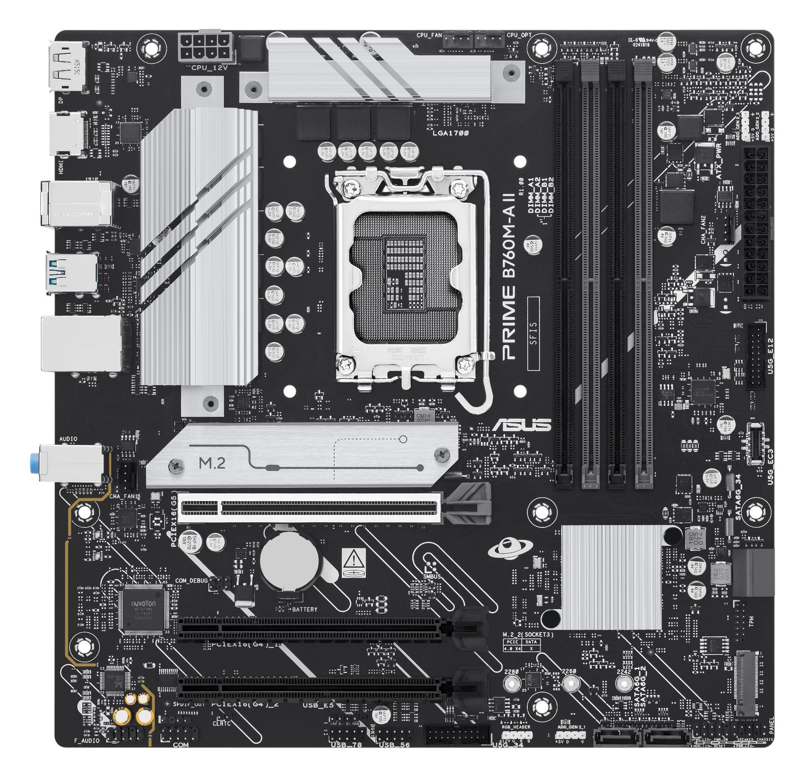 ASUS 1700 B760M-A Ii Csm Prime - Mainboard - Intel Sockel 1700 (Core i)