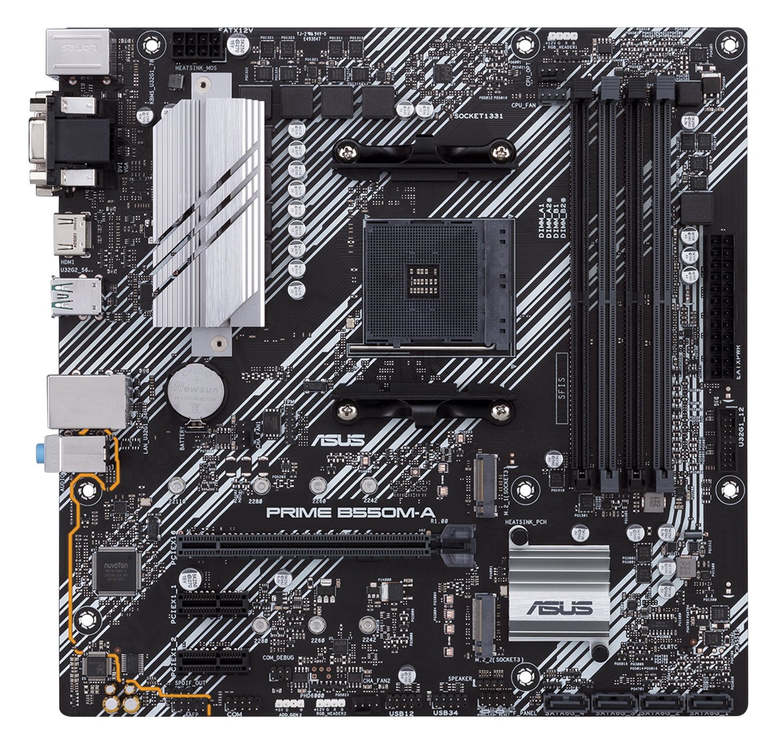ASUS PRIME B550M-A/CSM - Motherboard - micro ATX - Socket AM4 - AMD B550 Chipsatz