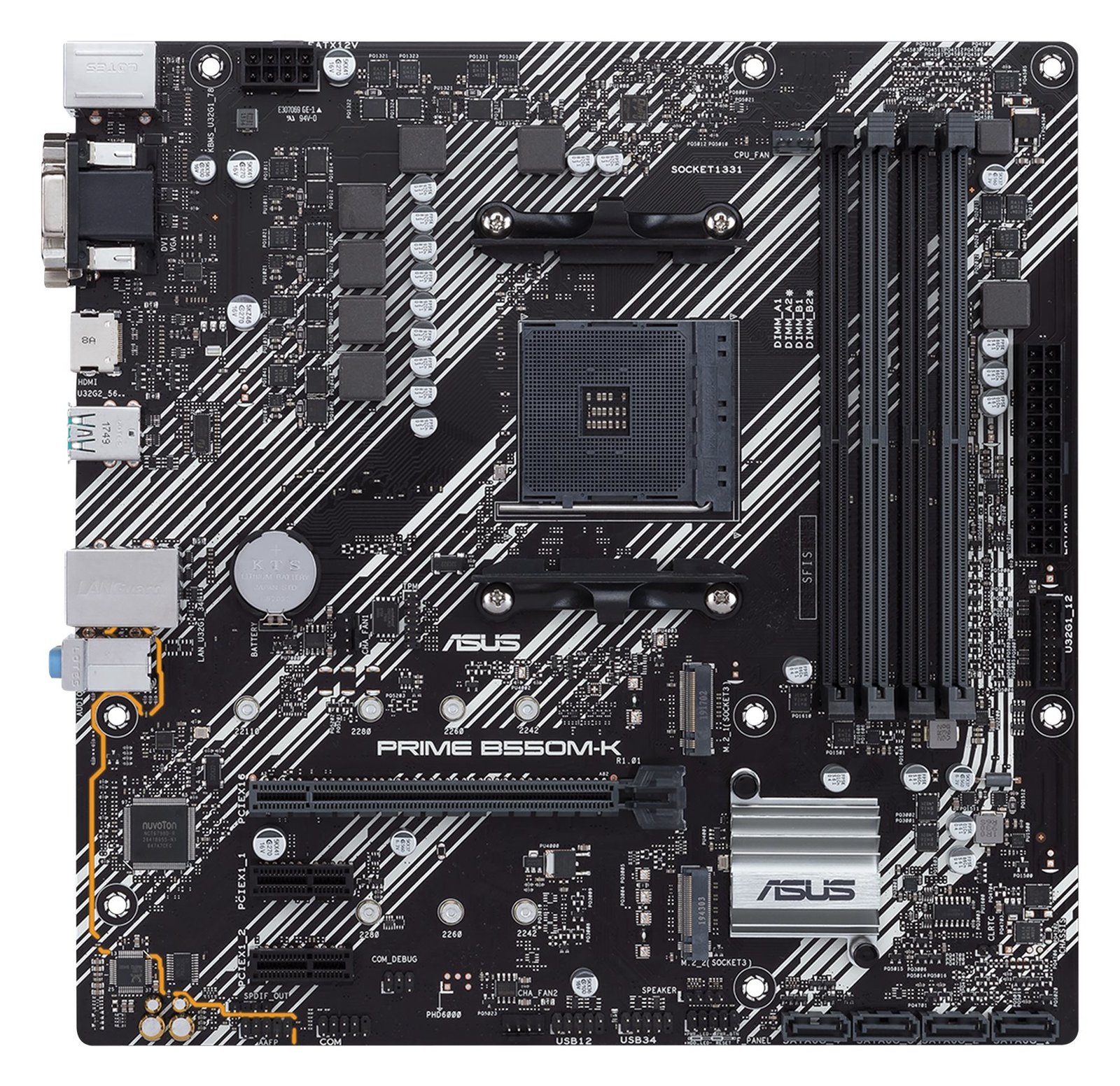 ASUS PRIME B550M-K - Motherboard - micro ATX - Socket AM4 - AMD B550 Chipsatz