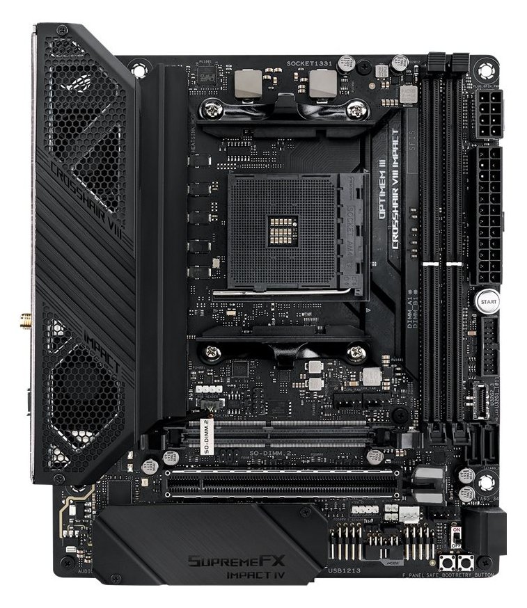 ASUS ROG Crosshair VIII Impact - Motherboard - ATX - Socket AM4 - AMD X570 Chipsatz
