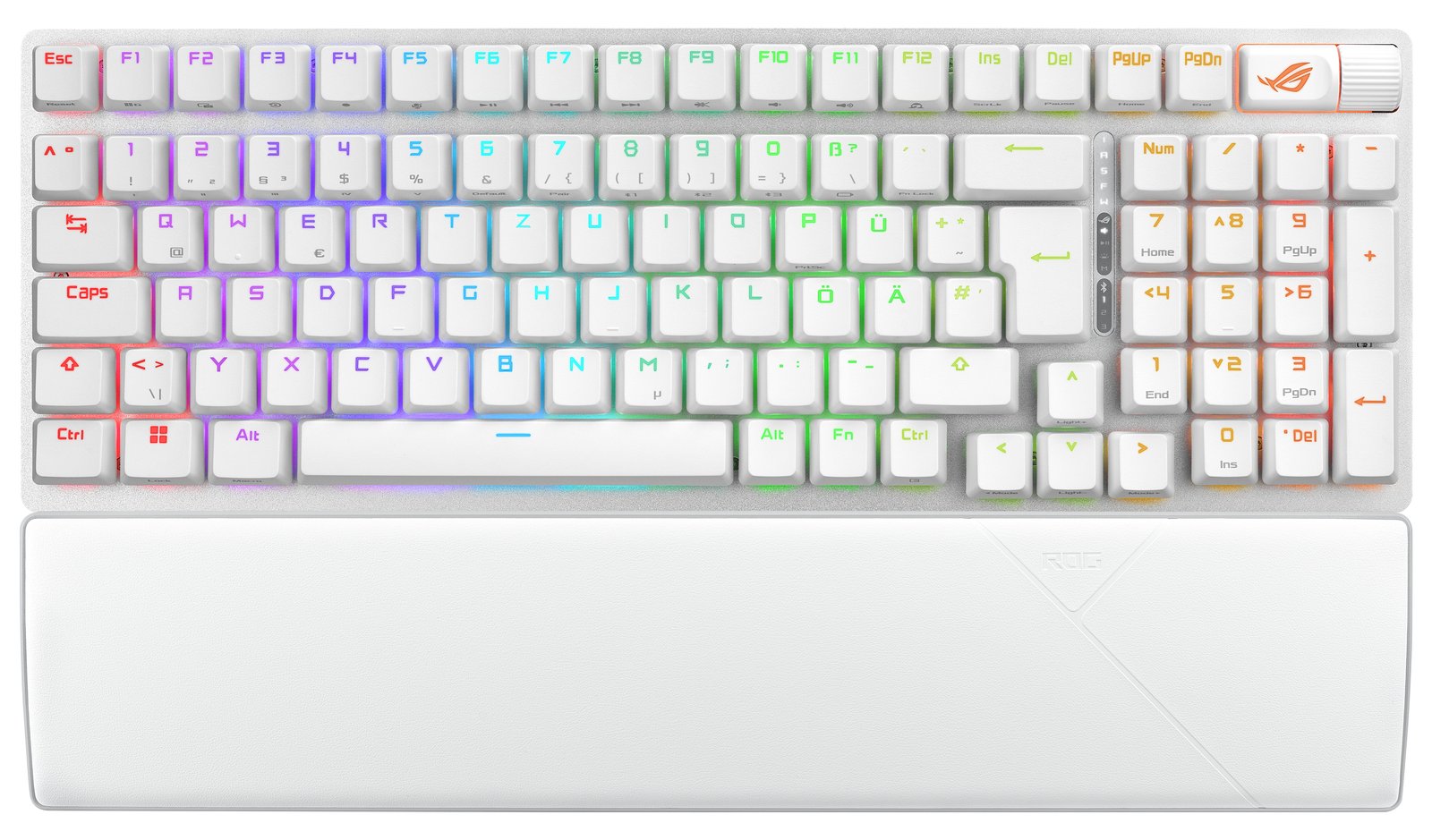 ASUS ROG Strix Scope II 96 - Tastatur - 96% - backlit - kabellos - USB, 2.4 GHz, Bluetooth 5.1  - TL: Deutsch, QWERTZ
