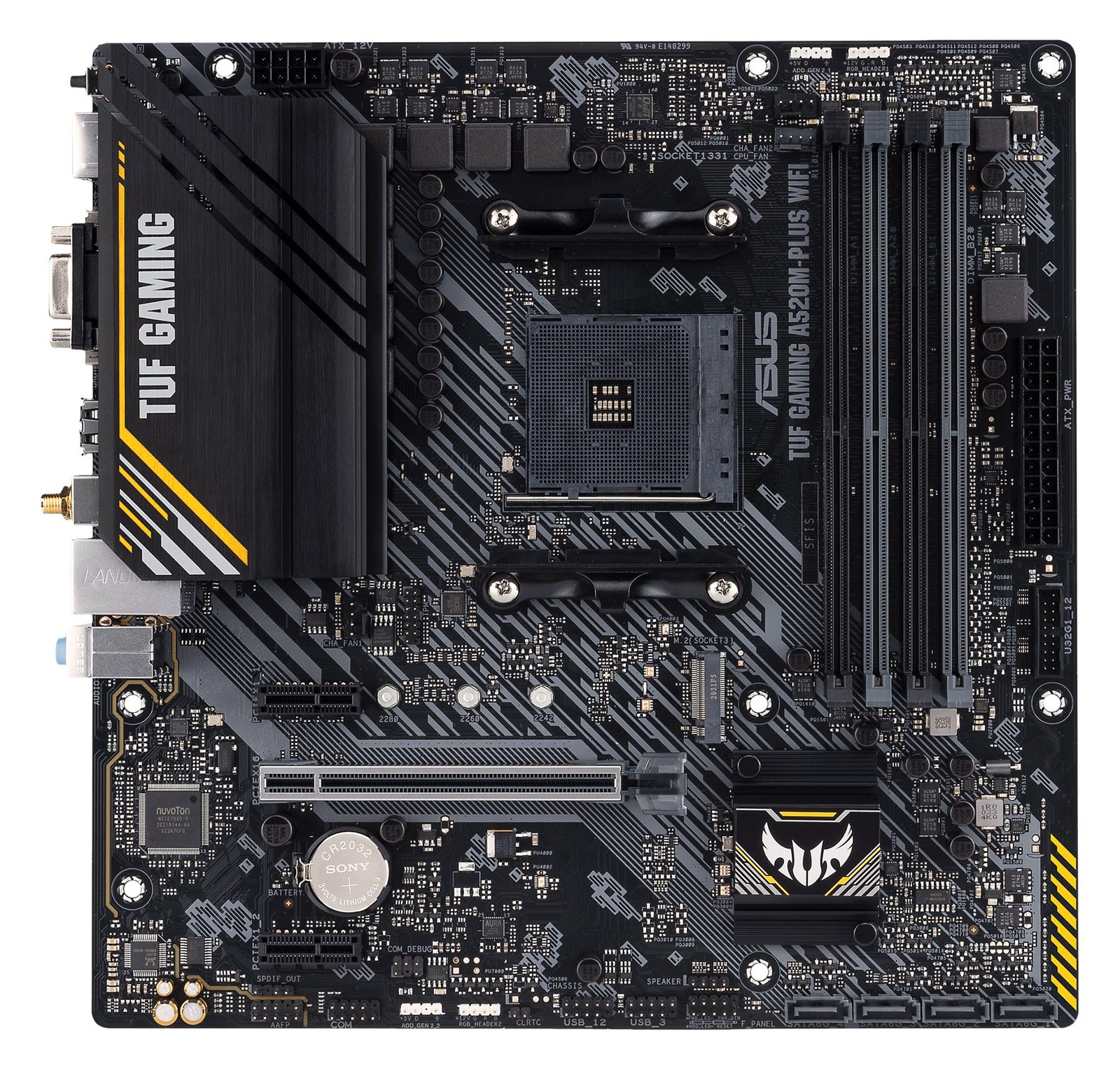 ASUS TUF GAMING A520M-PLUS WIFI - Motherboard - micro ATX - Socket AM4 - AMD A520 Chipsatz