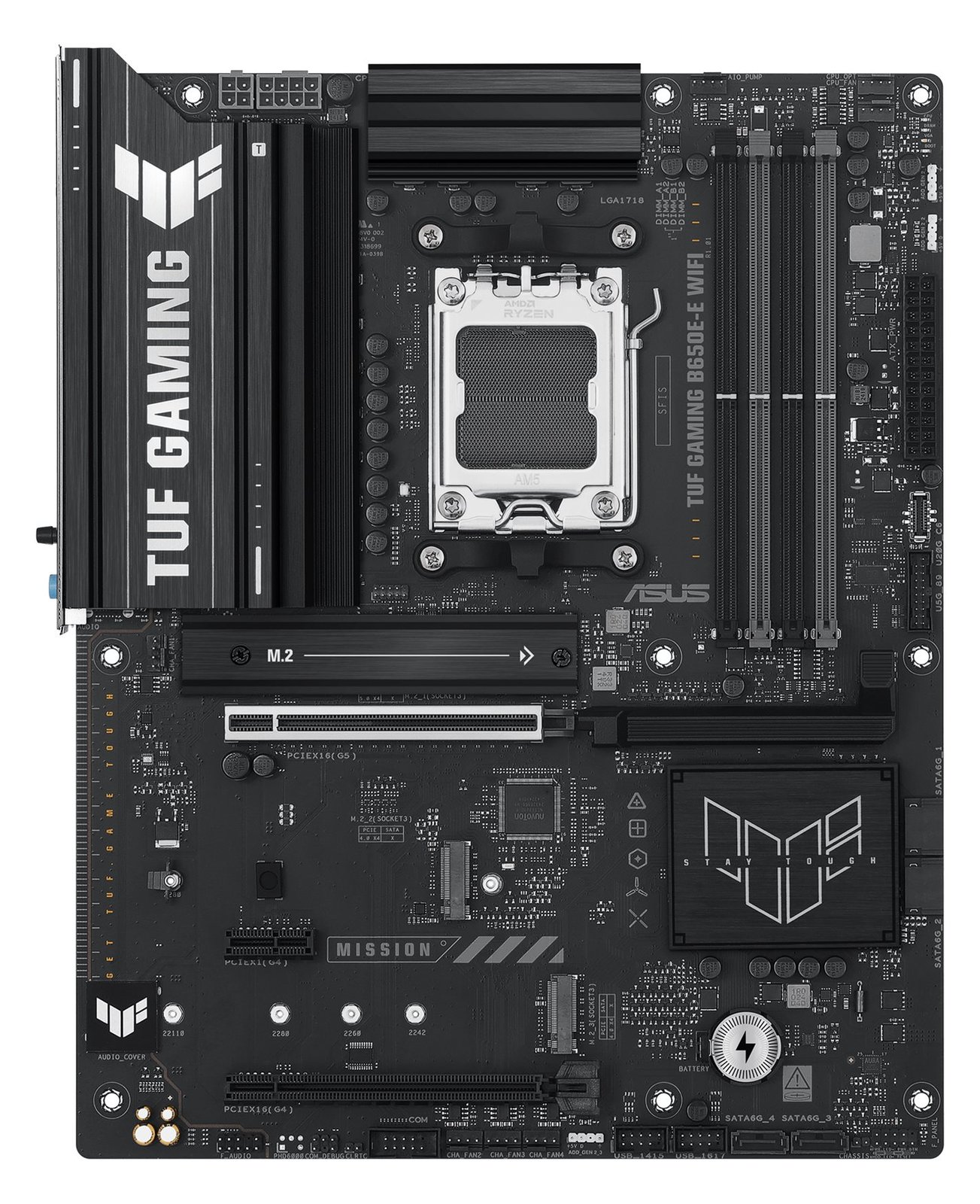 ASUS TUF GAMING B650E-E WIFI - Motherboard - ATX - Socket AM5 - AMD B650 Chipsatz - Wi-Fi 6E, Bluetooth, 2.5 Gigabit LAN