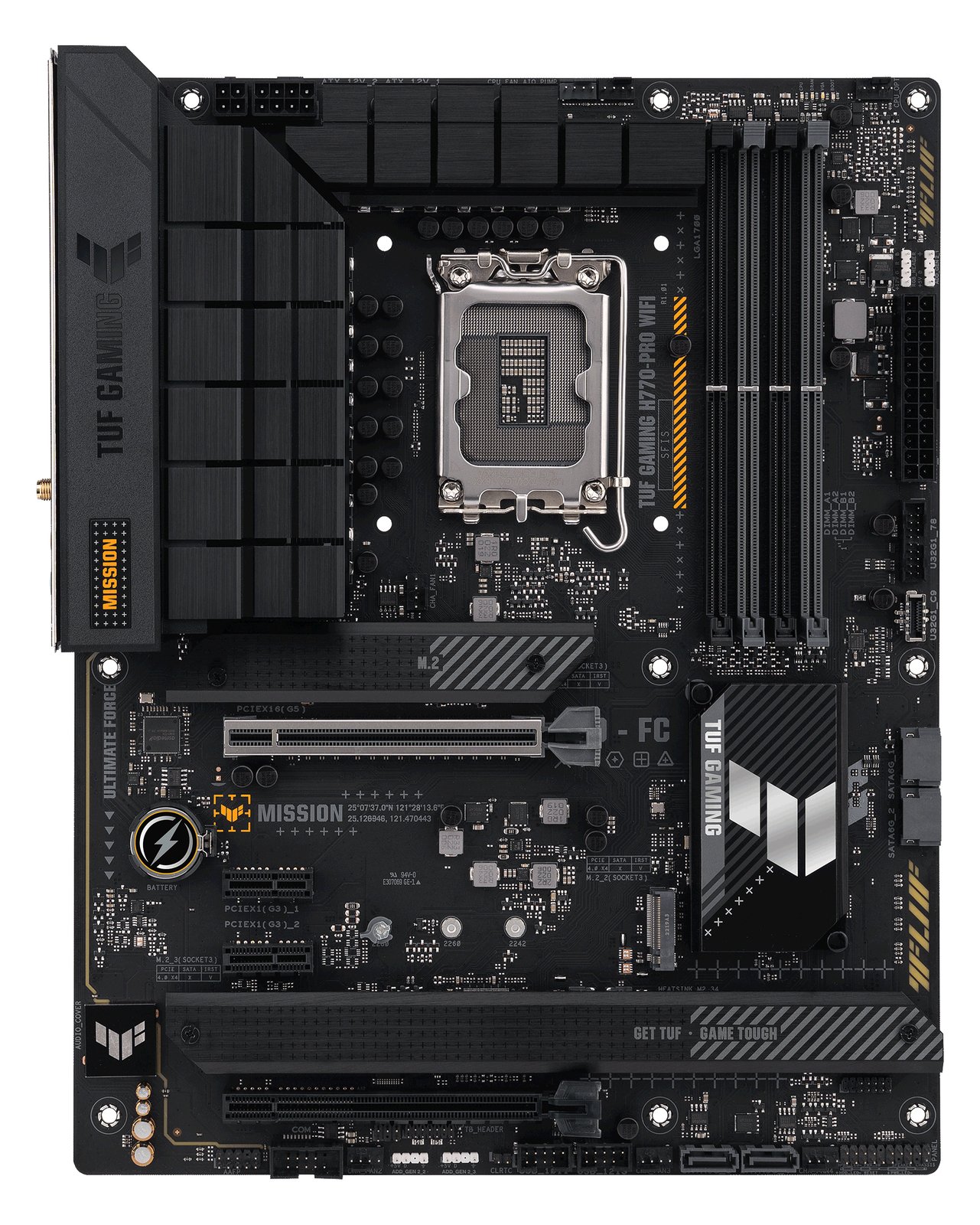 ASUS TUF GAMING H770-PRO WIFI - Motherboard - ATX - LGA1700-Sockel - H770 Chipsatz - USB 3.2 Gen 1, USB 3.2 Gen 2