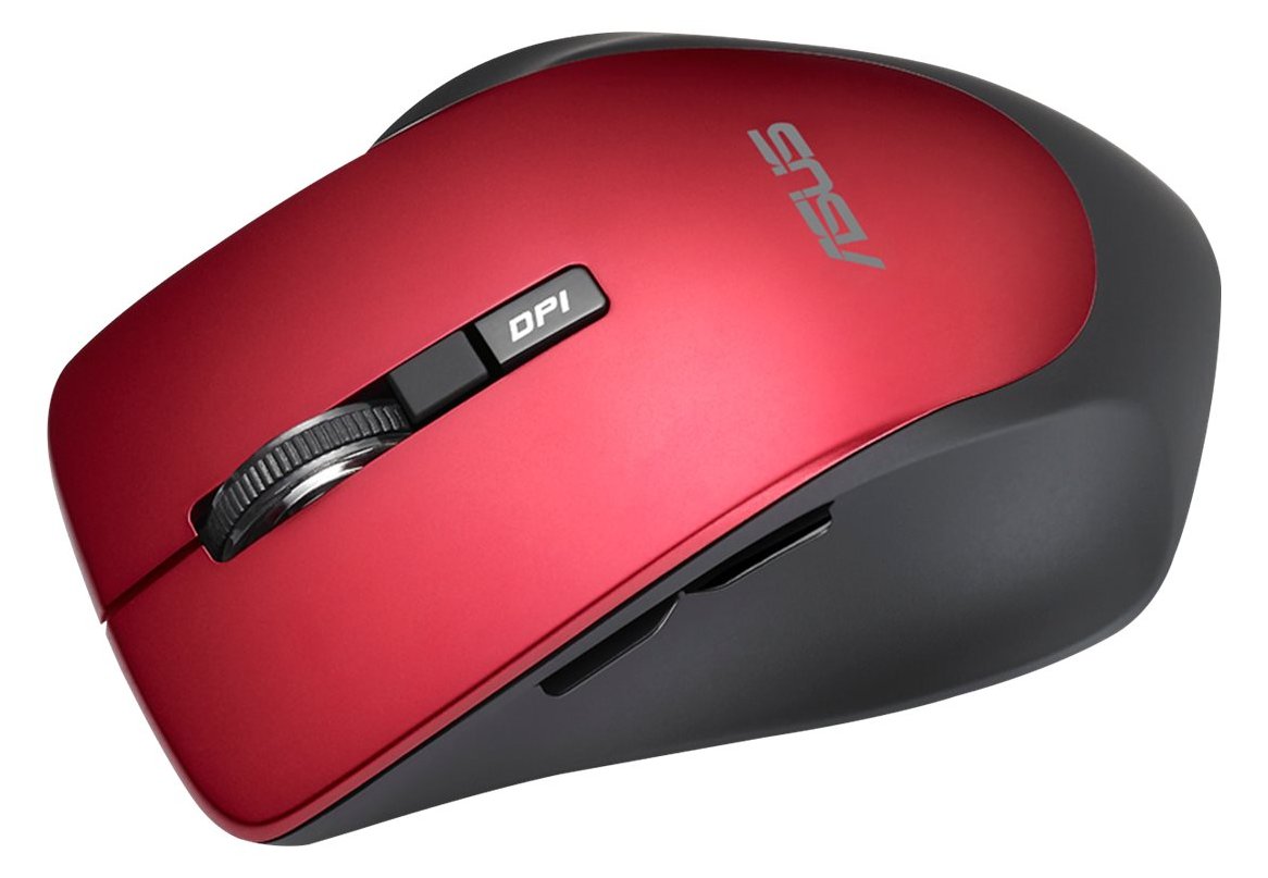 ASUS WT425 - Maus - Für Rechtshänder - optisch - 6 Tasten - kabellos - 2.4 GHz - kabelloser Empfänger (USB)