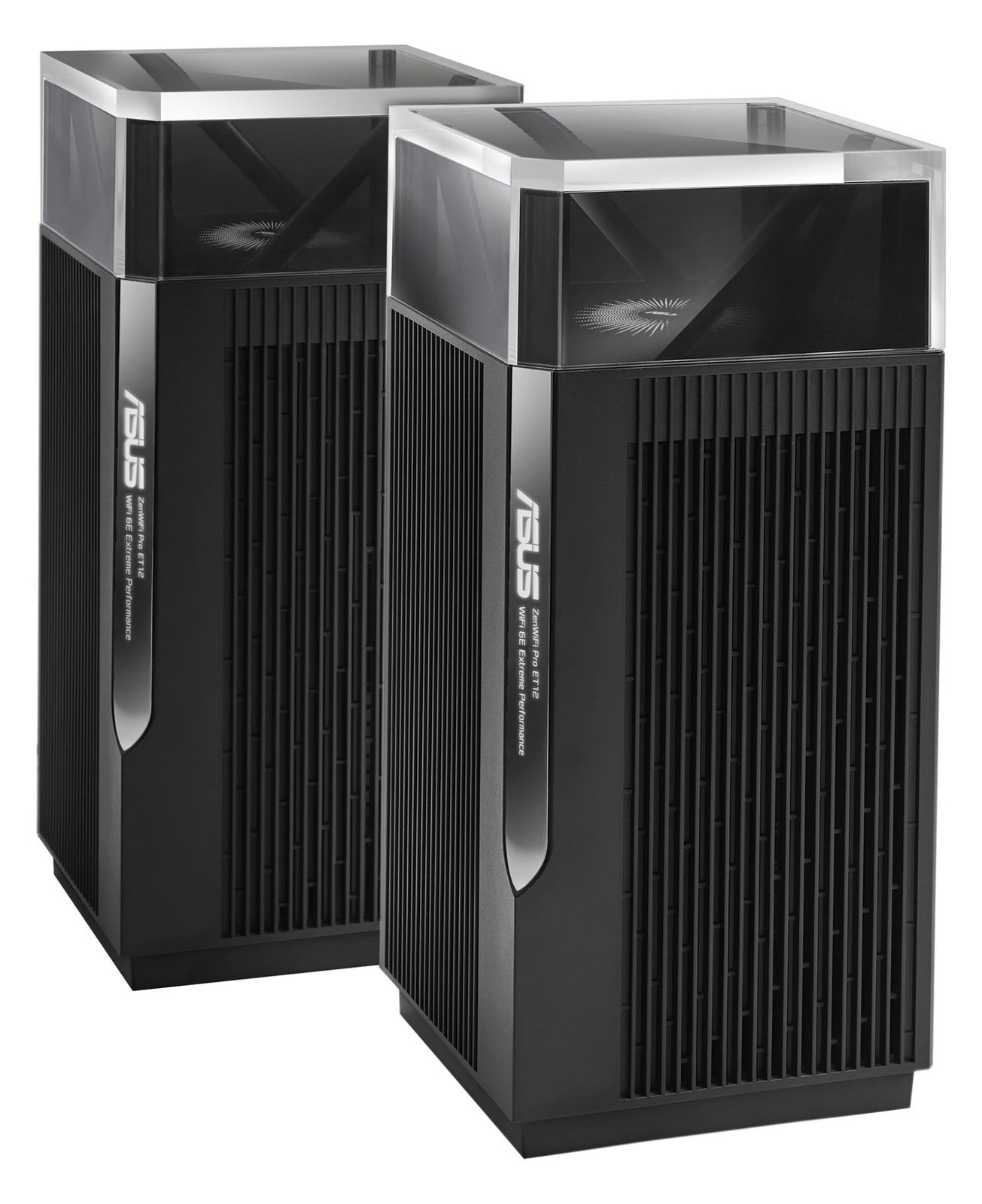 ASUS ZenWiFi Pro ET12 - WLAN-System (2 Router) - bis zu 557 m² - Netz - GigE, 2.5 GigE, 802.11ax (Wi-Fi 6E)