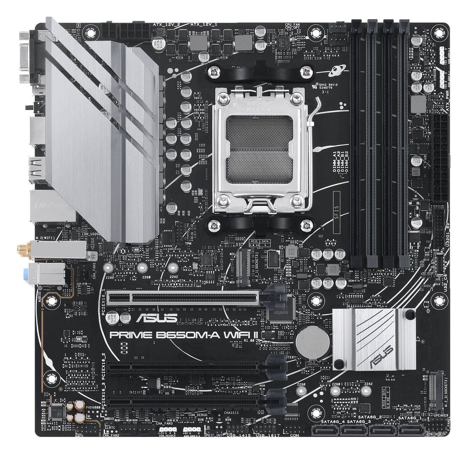 ASUS PRIME B650M-A WIFI II - Motherboard - micro ATX - Socket AM5 - AMD B650 Chipsatz