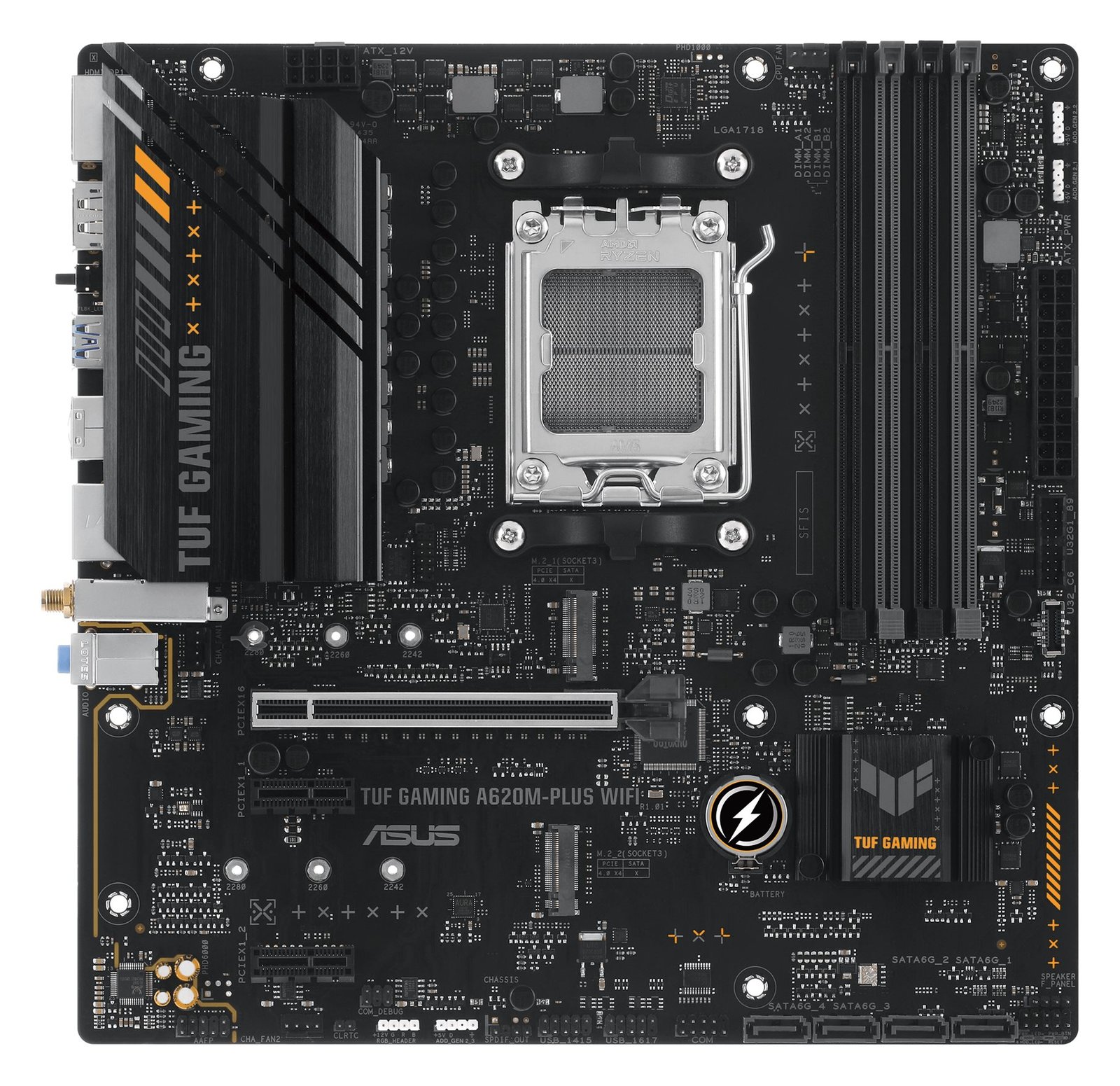 ASUS TUF GAMING A620M-PLUS WIFI - Motherboard - micro ATX - Socket AM5 - AMD A620 Chipsatz
