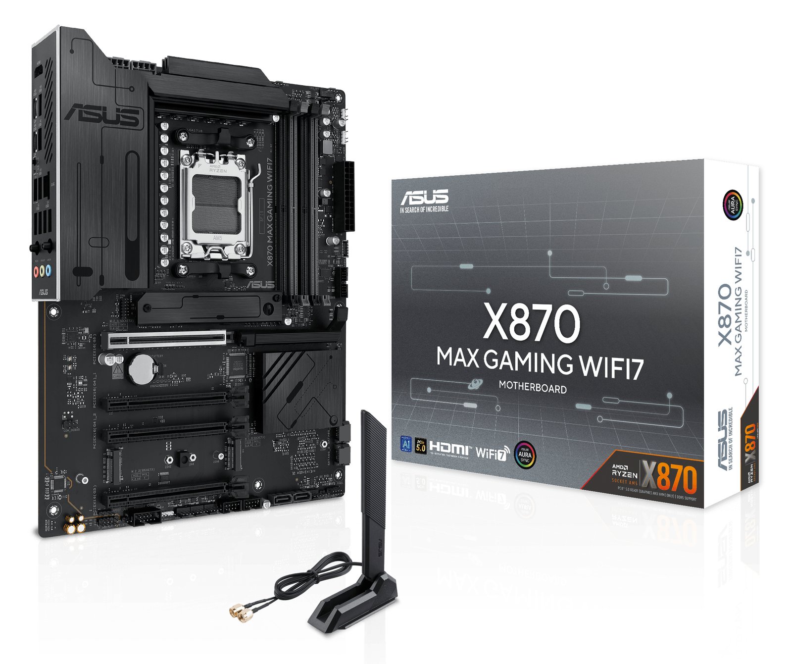 ASUS X870 MAX GAMING WIFI7 - Motherboard - ATX - Socket AM5 - AMD X870 Chipsatz