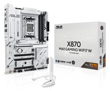 ASUS X870 MAX GAMING WIFI7 W - Motherboard - ATX - Socket AM5 - AMD X870 Chipsatz von LumaTech