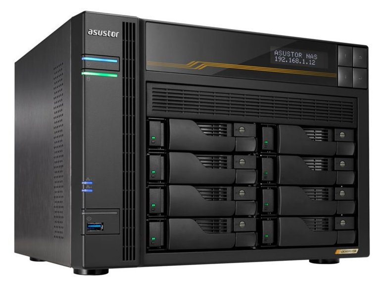 Asustor Lockerstor 8 Gen3 - NAS-Server - 8 Schächte - SATA 6Gb/s / PCIe 4.0 x4 (NVMe)