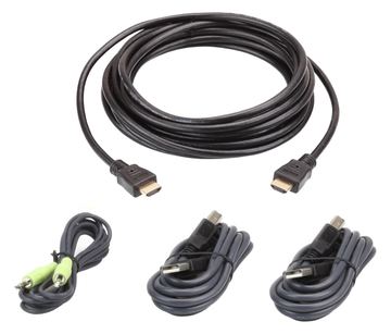 ATEN 2L-7D03UHX4 USB HDMI Secure KVM - Tastatur- / Video- / Maus- / Audio- / USB-Kabelkit von LumaTech