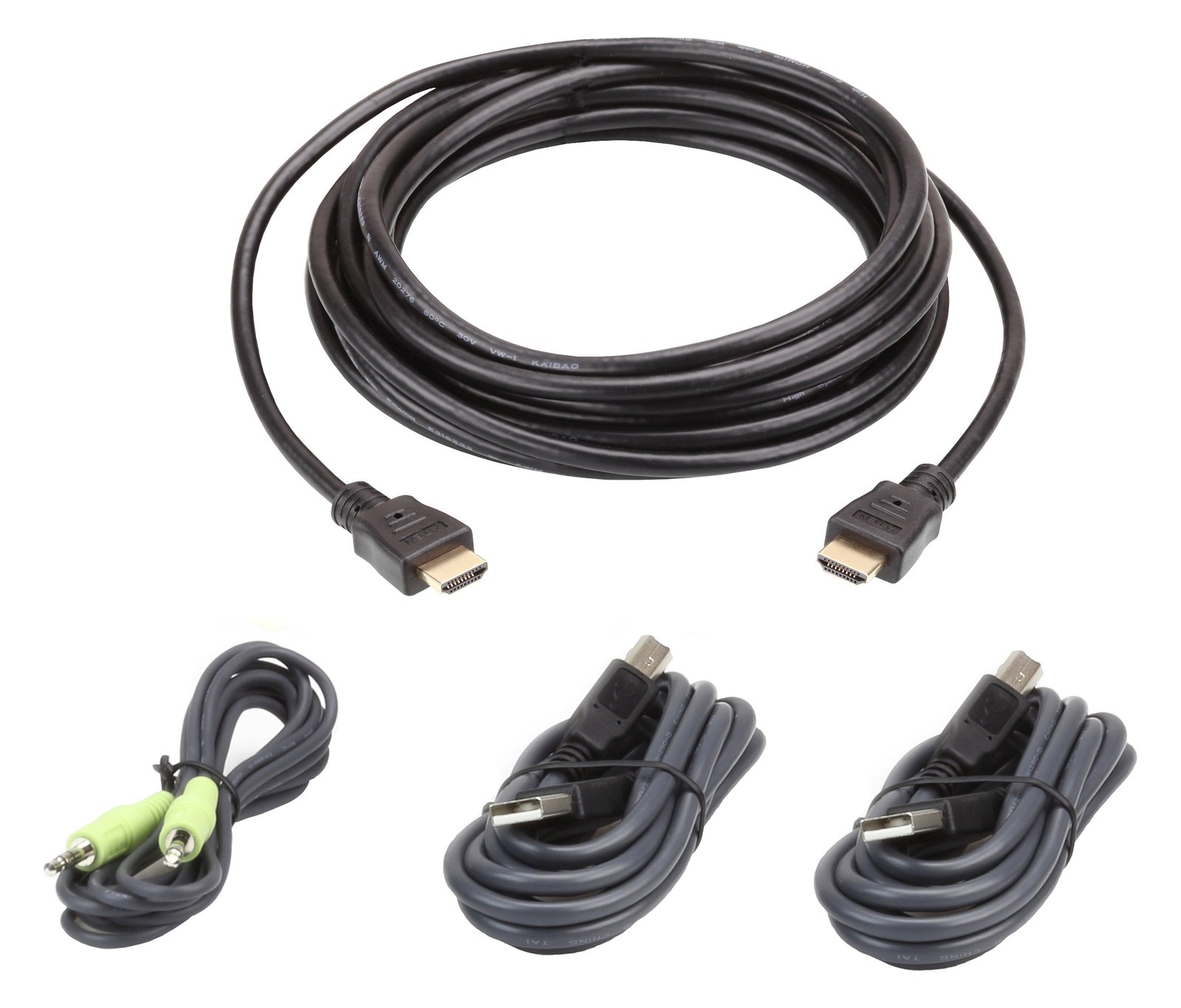ATEN 2L-7D03UHX4 USB HDMI Secure KVM - Tastatur- / Video- / Maus- / Audio- / USB-Kabelkit