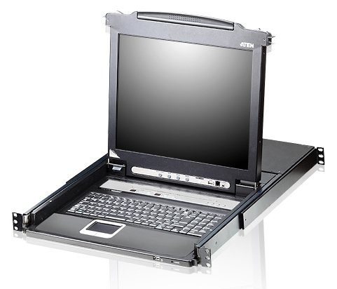 ATEN 8 Port 17 LCD KVMP Switch with Italian Keyboard CL5708M-IT - Kabel - Digital/Daten